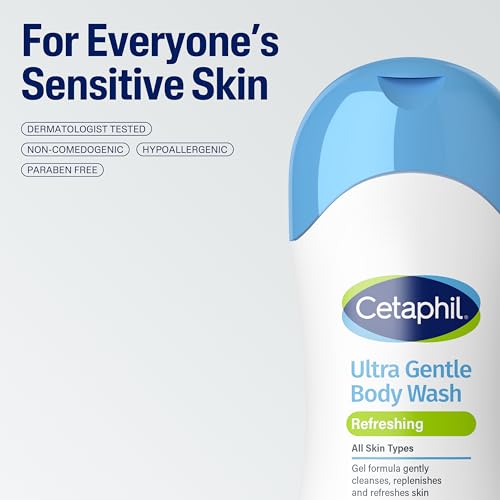 Cetaphil Ultra Gentle Body Wash with Refreshing Scent - 16.9 oz (Pack of 3)