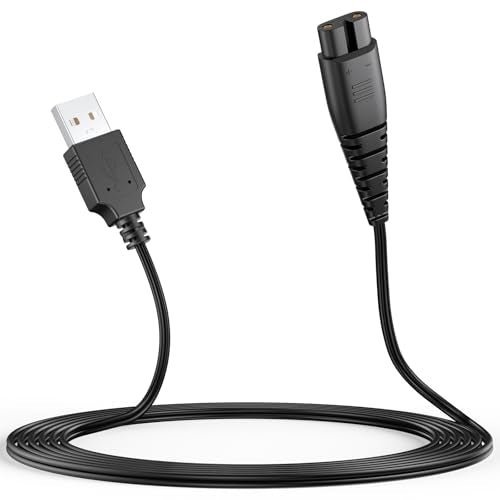 Vancle USB Charger Cable for Hatteker, Shaver Charger Cable Compatible with Hatteker RFC-588 RFC-589 RFC-690 RFC-692 RFC-696 RSCX-7856 RSCX-9598 1.5m