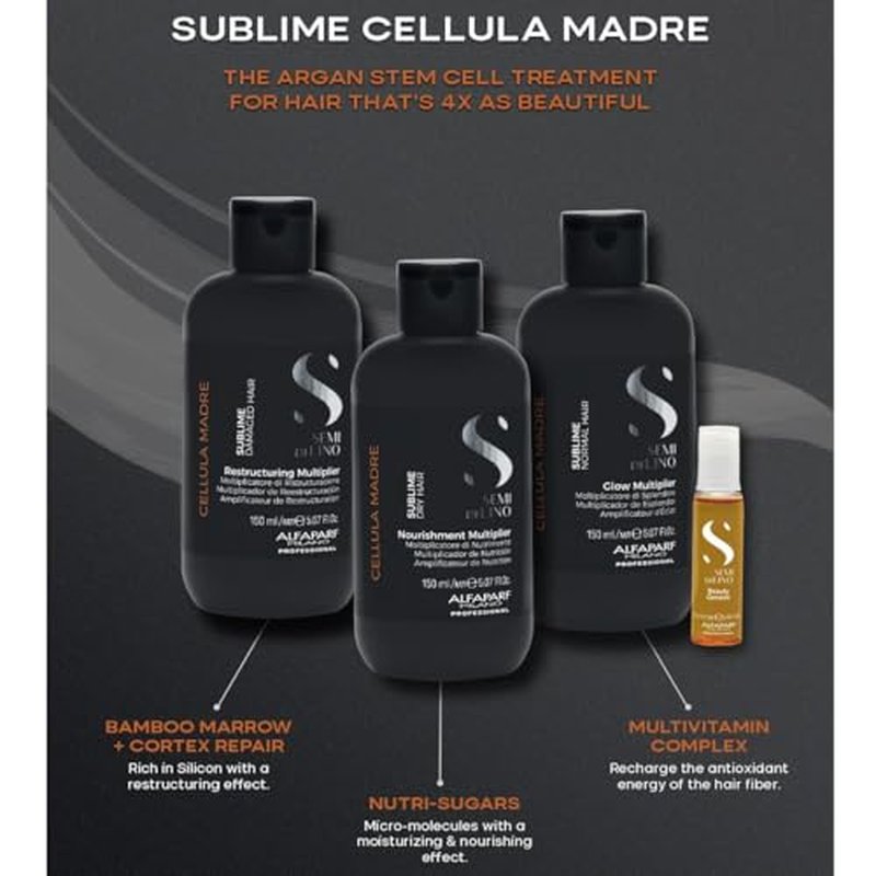 ALFAPARF MILANO Semi di Lino Sublime Cellula Madre Nourishing Multiplier for Dry Hair - Nourishes Hair Without Weighing It Down - Protects Color - Adds Shine (5.07 fl. oz.)