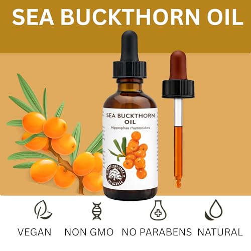 Best Nature's Cosmetics Sea Buckthorn Berry Oil ? 100% Pure, Cold-Pressed & Unrefined ? For Skin, Hair & Cosmetic Use ? Made in Canada ? 1 fl oz / 30 ml