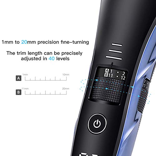 Roziapro Beard Trimmer for Men Cordless Hair Clipper Mustache Trimmer USB Rechargeable Home Hair Cutting Kit Precisely Fast Charging Low Noise