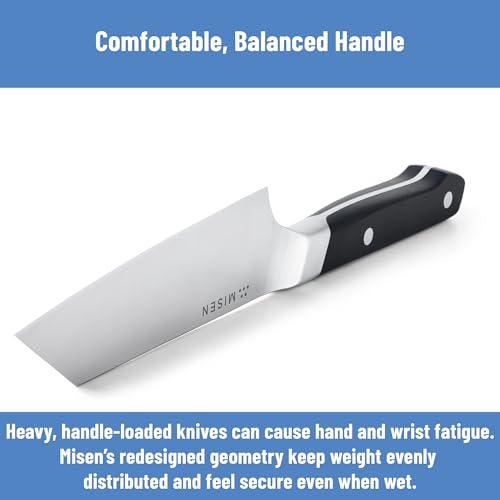 Misen 6-Inch Bunka Knife Black - High-Carbon Stainless Steel Kitchen Utility Knife