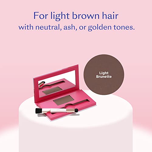 eSalon Root Touch Up & Brow Powder - Light Brunette Hair & Eyebrow Concealer