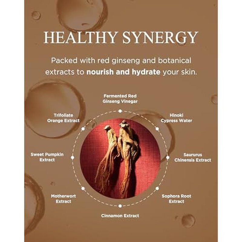 Bonyongo Red Ginseng Vinegar Foam Cleanser ? Low pH Micro-Dense Face Wash, Removes Makeup Without Stripping ? Fermented Red Ginseng + Hinoki Water, Nourishing & Hydrating 4.05 fl oz