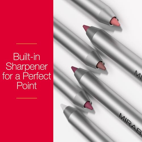 Mirabella Flirty Lip Definer & Lip Pencil - Retractable, Long-Lasting & Moisturizing with Vitamins C & E