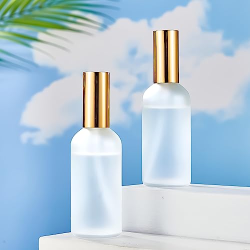 Roshtia Gold 30 Pack Glass Spray Bottles 3.4 oz Refillable Perfume Containers