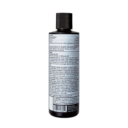 Clark's Medicated Dandruff Shampoo with Coal Tar & Salicylic Acid - 8 Fl Oz Pack of 2 - Flake & Itch Control
