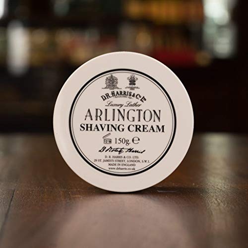 D.R. Harris Arlington Shaving Cream Bowl 150g - Luxurious Glycerin Men’s Shave