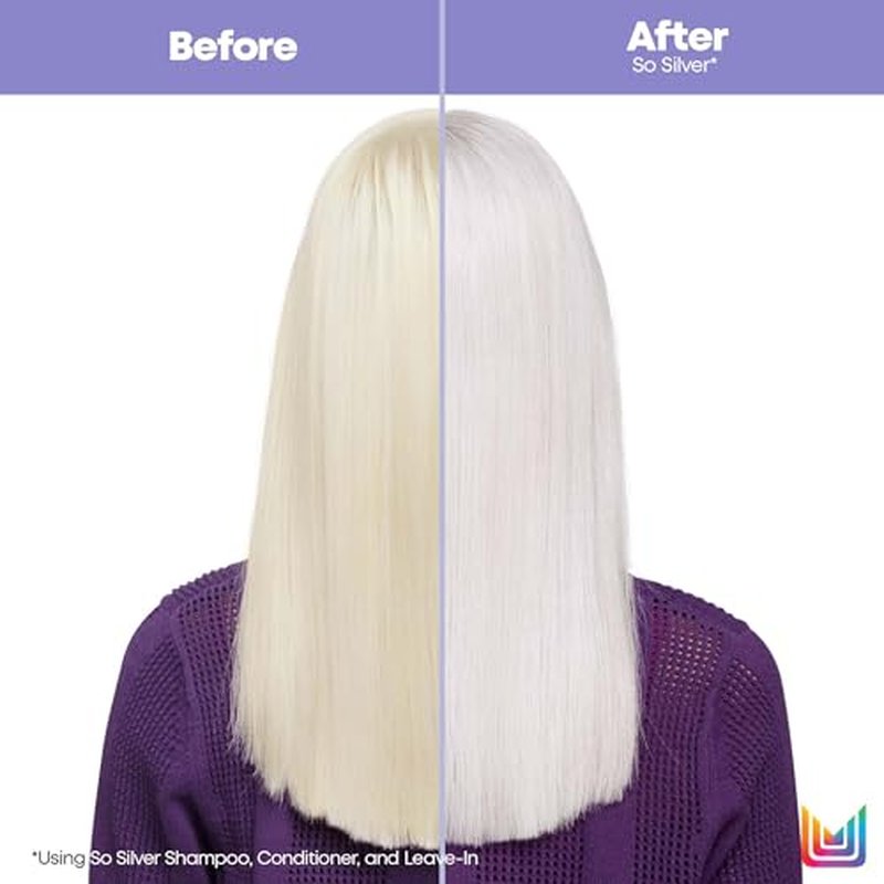 Matrix So Silver Purple Hair Mask - Deep Conditioning, Repairs Damaged Blonde and Silver Strands, Neutralizes Yellow Tones, For Color-Treated or Bleached Hair