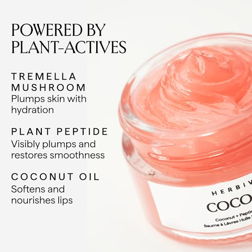 Herbivore Coco Rose Lip Balm Pink 2.5oz - Moisturizing Natural Lip Care