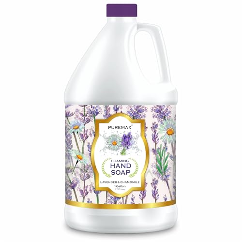 Lavender Chamomile Foaming Hand Soap Refill 1 Gallon (128 oz) for Foaming Dispensers – Puremax
