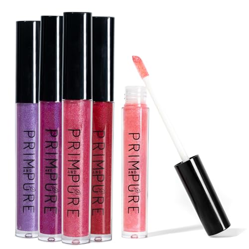 Kids Mineral Lip Gloss Set - Organic Non-Toxic Natural Lip Makeup