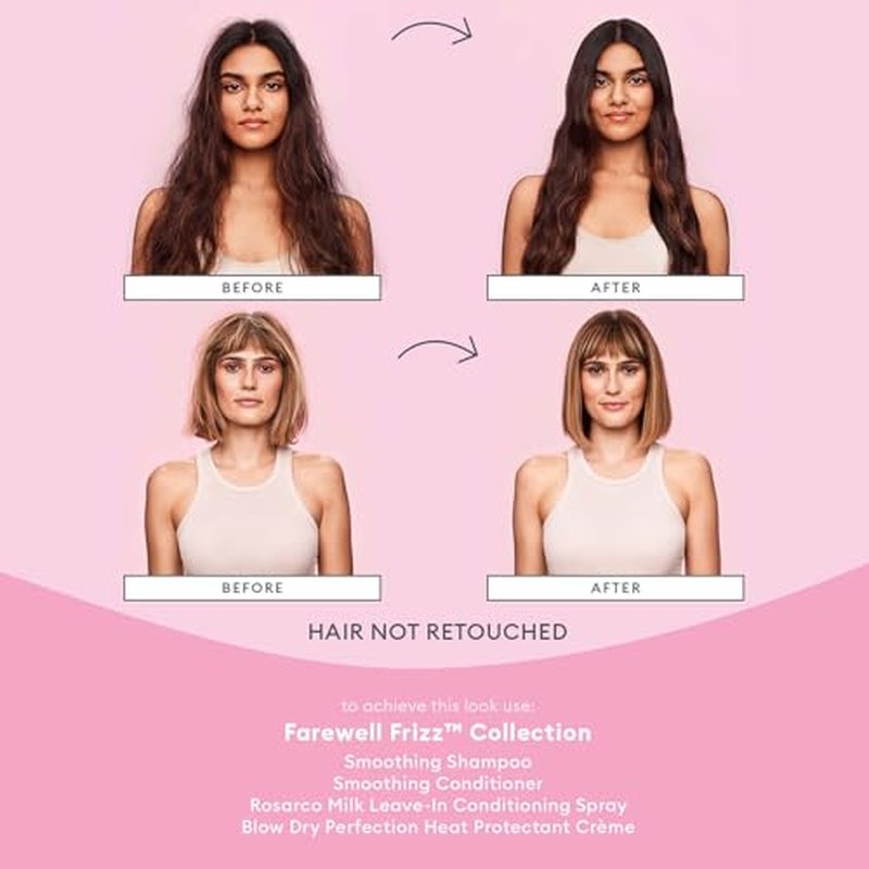 Briogeo Farewell Frizz Blow Dry Perfection & Heat Protectant Cr?me, Anti Frizz Hair Cream with Argan Oil for Styling, Silicone-free, Heat Protectant, Smooths Hair, Vegan, Cruelty-Free