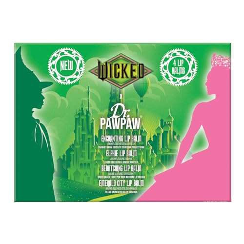 Lip Balm Set - Elphaba Collection with Nourishing Aloe Vera & Natural Ingredients - 4 pcs