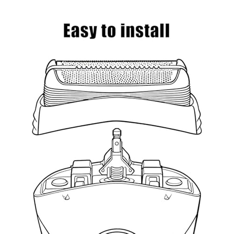 32B Replacement Shaver Head for Braun Series 3,Shaving Razor Head Suitable for Braun S3 3000s 3010s 3020s 3030s 3040s 3050cc 3070cc 3080s 3090cc 310s 320 330 340 350cc ect (2PCS)