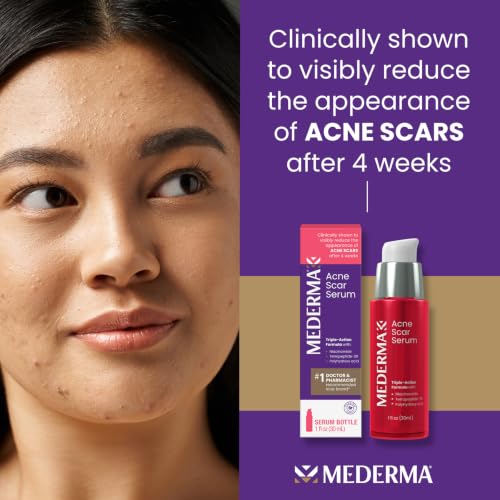 Mederma Acne Scar Serum - Visibly Lighten & Smooth Post-Acne Marks, 1 Fl Oz