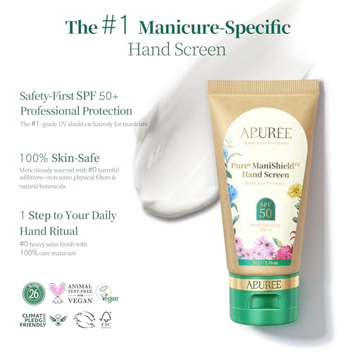 APUREE Sunscreen SPF 50+ PA++++ Hand Protection for UV Nail Lamp