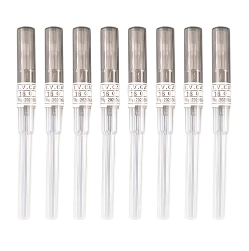 16G Catheter Piercing Needles Pack of 50 - Surgical Steel Body Piercing Tools