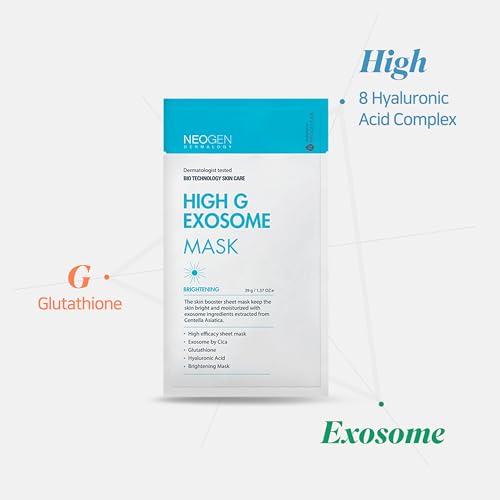 [K-Beauty] NEOGEN DERMALOGY High G Exosome Skin Mask Sheet - 39g, 5 Sheets