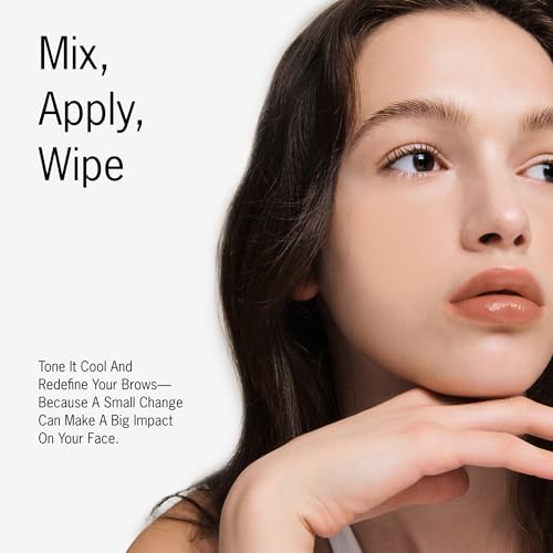 Ash Brown Eyebrow Tint Kit Long-Lasting Up to 4 Weeks with Aloe Vera & Moringa
