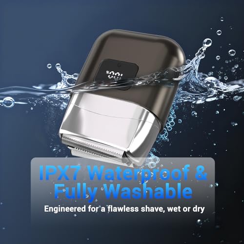 Electric Foil Shaver for Men - Grey, Waterproof, 2-Speed Modes