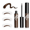 Peel Off Eyebrow Gel - Waterproof 3 Days Duration Brow Gel with Natural Extracts, High Pigmented Transfer-Resistant, Transfer-proof for Fuller & Defined Looking Brows (2 PCS Dark Brown)
