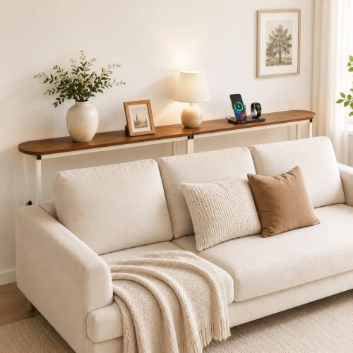 78.8 Inch Adjustable Narrow Console Table for Behind Couch, Entryway & More