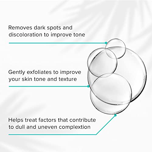 ClarityRx Brighten It 10% Lactic Acid Solution, Natural Plant-Based Exfoliating Face Treatment for Dark Spots, Discoloration & Uneven Skin (2 fl oz)