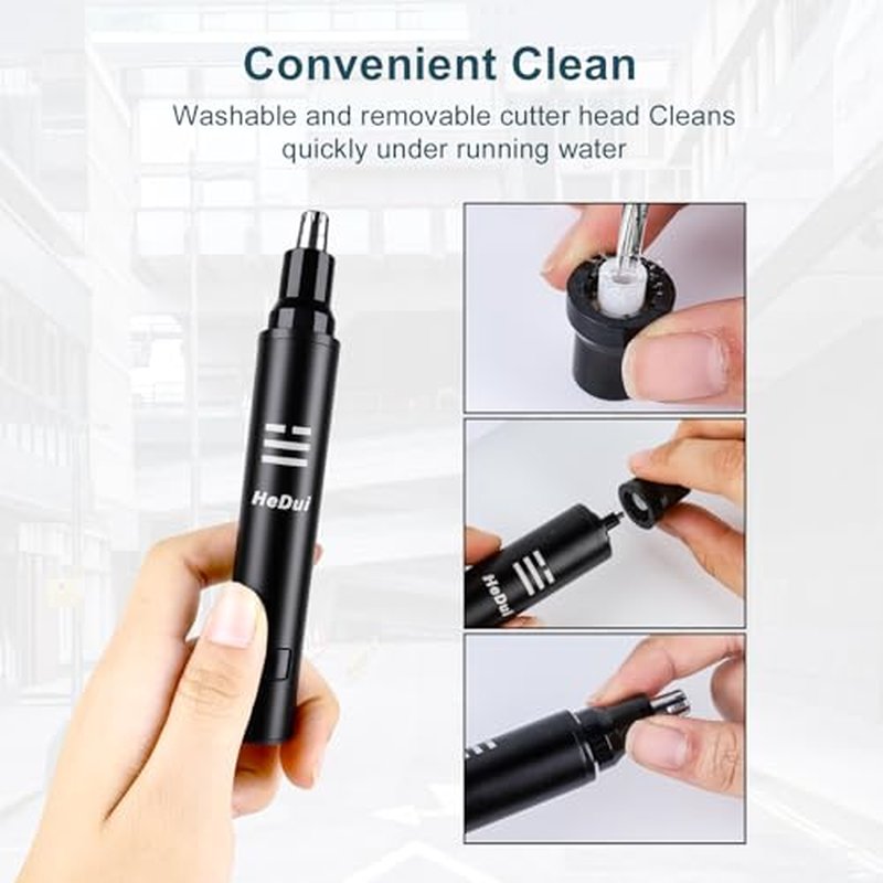10 Pack Nose Hair Trimmer for Men & Women Professional Painless Eyebrow Facial Hair Trimmer for Male and Female Travel Ear and Nose Hair Clipper USB Rechargeable Trimmers with Digital Display