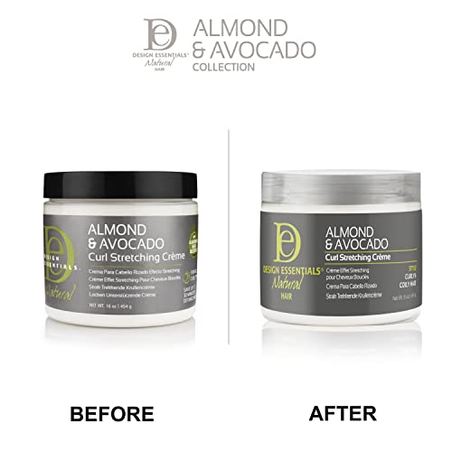 Natural Almond & Avocado Curl Stretching Cream 16 Fl Oz - All Curl Types