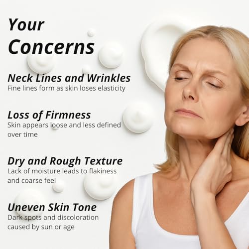 Neck Tightening Cream with Argireline AH-8, Bakuchiol, Hyaluronic Acid & Alpha Arbutin ? Firming Moisturizer for Face, Neck & D?collet? ? Anti-Wrinkle Cream for Women & Men ? 1.76 Oz