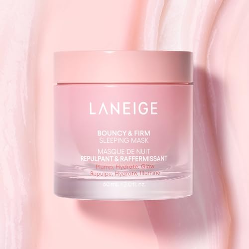 LANEIGE Bouncy & Firm Sleeping Mask 2oz - Korean Overnight Face Hydrating & Anti-Aging