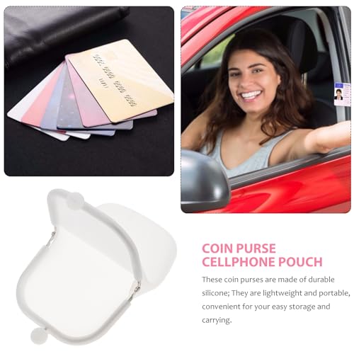 Silicone Storage Bag Small Travel Makeup Pouch Compact Cosmetic Organizer for Earphone Cash Coin Holder Durable Silicone Makeup Bag