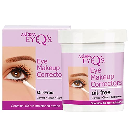 Oil-Free Eye Makeup Corrector Swabs - Pre-Moistened Cotton Swabs, Pack of 6 (300 Count)