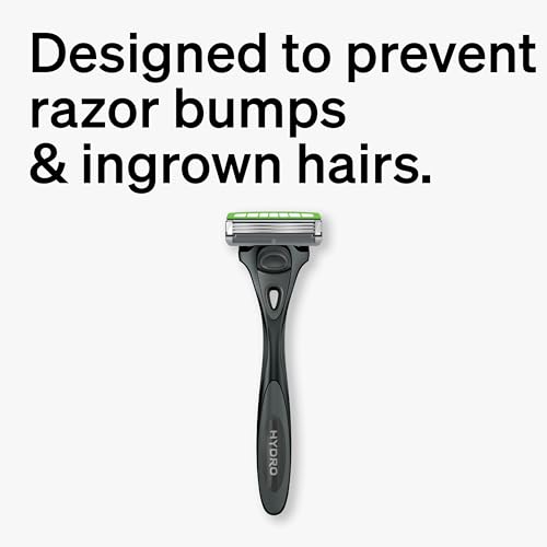 Schick Hydro Ultra Sensitive Razors for Men | 3-Blade Mens Razors for Shaving Sensitive Skin, 1 Mens Razor Handle with 4 Razor Blades Refills