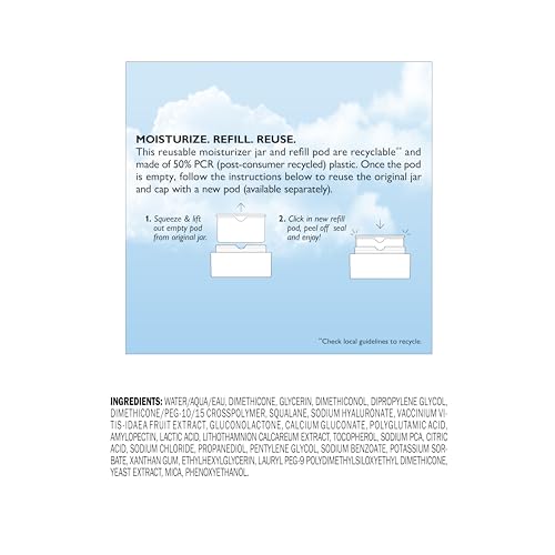Hyaluronic Acid Face Moisturizer for Dry Skin - Fragrance-Free Barrier Cream