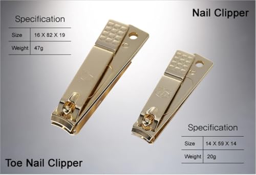 Premium Korean Nail Clipper Set with Travel Case - Manicure & Pedicure Kit