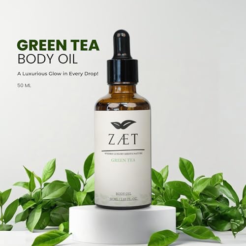 ZÆT Green Tea Scented Body Oil 50ml – Ultra-Moisturizing & Skin Elasticity Boost for Men & Women