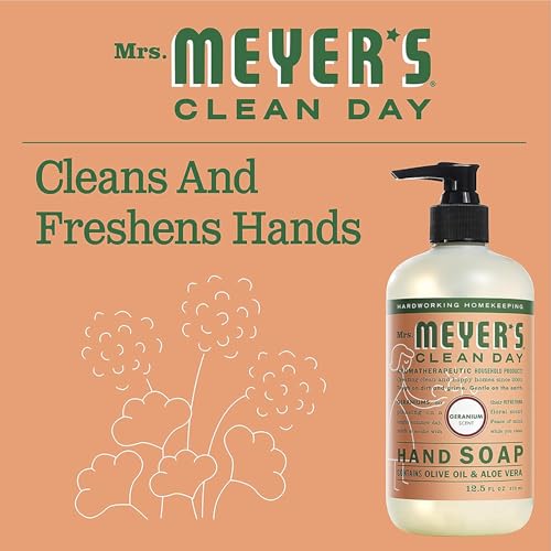 Mrs. Meyer's Liquid Hand Soap Geranium 12.5 Fl Oz.