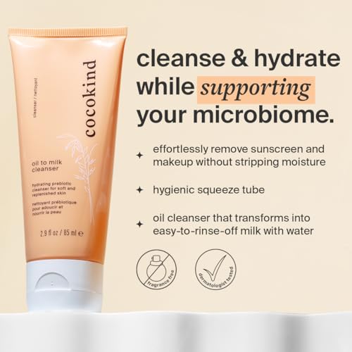 Hydrating Face Cleanser & Moisturizer Set - Oil to Milk, Ceramide Serum, Polypeptide Cream