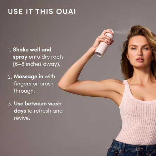 OUAI Melrose Place Dry Shampoo 4.5 Oz - Travel Size, Oily Hair Refresh