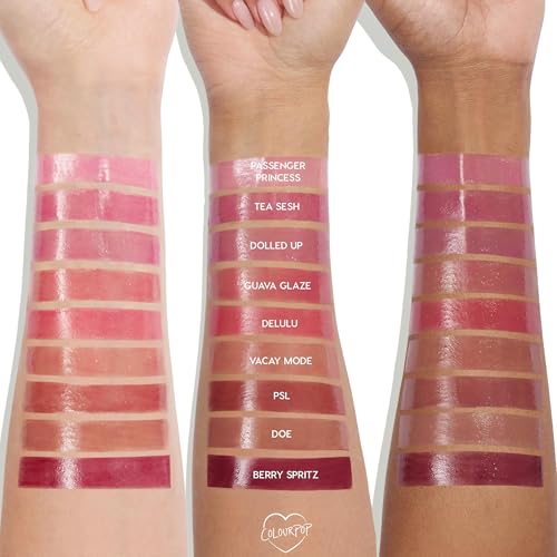 ColourPop So Juicy Plumping Lip Gloss Balm - Hydrating Lip Gloss & Balm Hybrid with Peptides - Non-Sticky Formula - Visibly Plumps Lips & Delivers Buildable Color - Passenger Princess (0.07 oz)