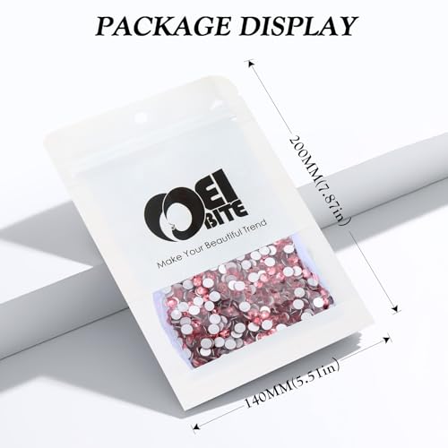 Rose SS20 Flatback Rhinestones 4.6-4.8mm - 2880PCS, Variation: 13-Rose