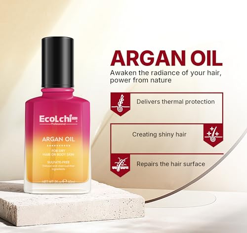 Ecolchipro Collagen & Shea Butter Hair Mask with Argan Oil - Deep Repair Leave-In Conditioner Set for All Hair Types