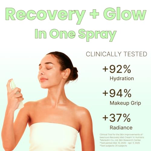 Recovery Mist Cream, Propolis 20,000 ppm, Panthenol 3%, Lightweight Hydrating Face Moisturizer, Soothing & Radiant Skin, Korean Skin Care (2.70 fl oz)