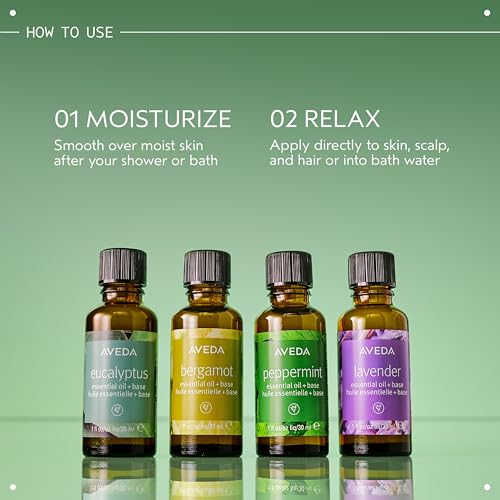 Aveda Lavender Essential Oil + Base – Calming Body & Bath Oil, 1 fl oz
