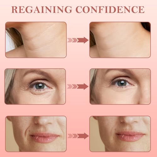 Super Vitamin C Serum for Women Over 70, Vitamin C Serum for Face, All-In-One Hydrating, with Hyaluronic Acid Vitamin E Smooths Fine Lines for Neck Face, 50ML, 3 Packs