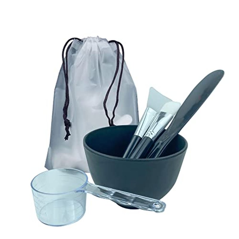 Face Mask Mixing Bowl Set.5IN 1 SPA Quality Face Mask Tool Kit. with Silicone Face Mask Brush Applicator,Premium Soft Face Brushes, Silicone Facial Mask Bowls, Mask Spatula, Measuring Scoop