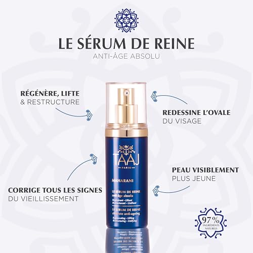 | Maharani Queen Serum ? Powerful Anti-Aging Actives | Deep Skin Regeneration | Instantly Plumps, Lifts & Evens Tone | With Hyaluronic Acid, Collagen & Elastin |97% natural | 1.01 fl oz