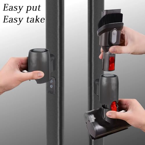 Lasvea Iron-Round Vacuum Stand Compatible with Dyson V7 V15 & Gen5 - Metal Storage Dock & Organizer